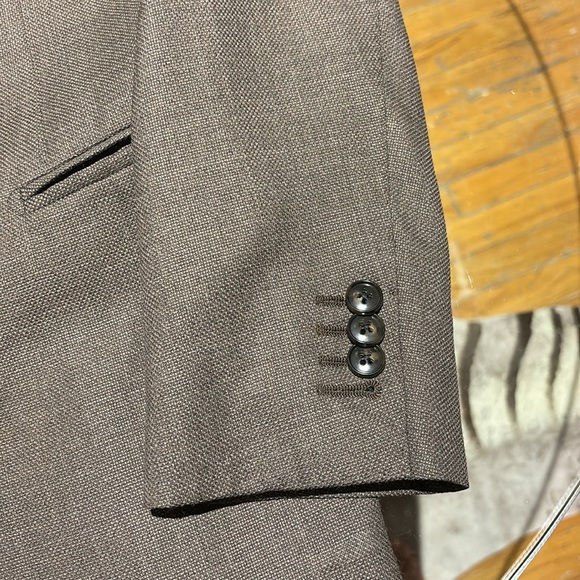 Pure wool (S130) brown sport coat - Picture 7 of 9